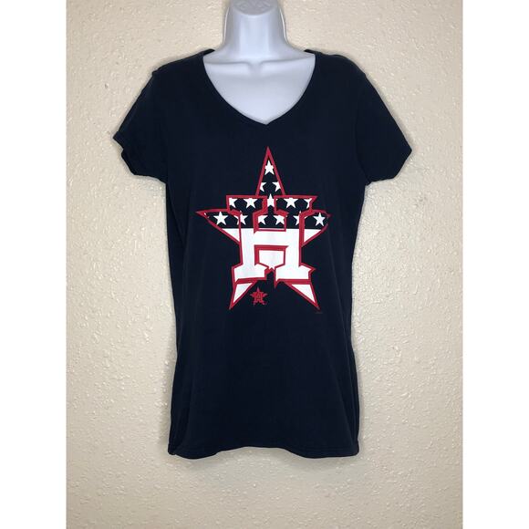 Genuine Merchandise Ladies XL Houston Astros Tee Shirt Blue - Picture 1 of 6